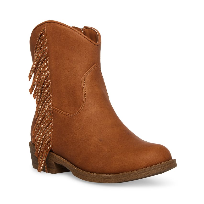 Brown Steve Madden Jwillaa Kids' Ankle Boots | PH 0834HOE